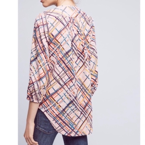 Anthropologie Maeve Bethseda Colorful Blouse Size Small - Picture 3 of 12